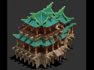 cloud city - inn - hotel 3D Model
