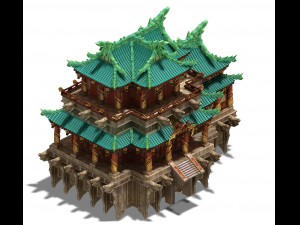 cloud city - inn - hotel 3D Модель