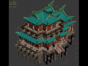 cloud city - inn - hotel 3D Модель