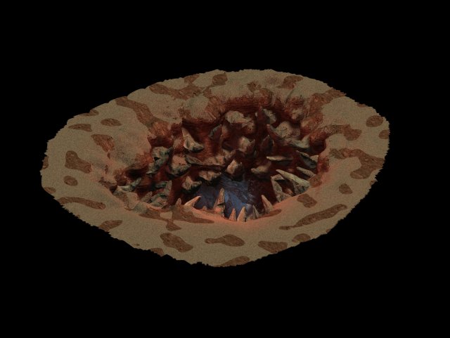 full of teeth - cave Model 3D .c4d .max .obj .3ds .fbx .stl .blend 