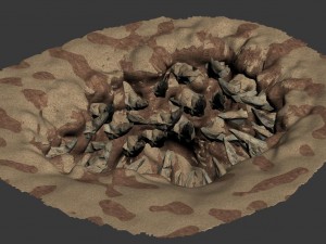 full of teeth - cave Model 3D