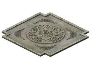 древний китайский - пол 3D Модель