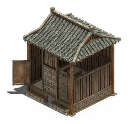 ancient chinese architecture - toilet Modelo 3D .c4d .max .obj .3ds .fbx .stl .blend 