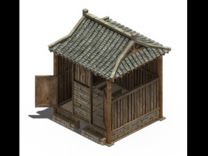 ancient chinese architecture - toilet 3D मॉडल