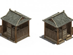 ancient chinese architecture - toilet Modelo 3D