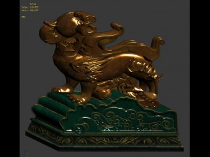 ancient chinese architecture - roof decoration acc 3D 모델