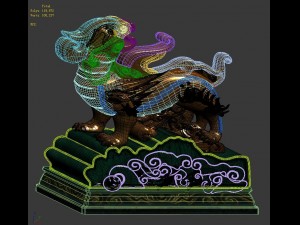 ancient chinese architecture - roof decoration acc 3D 모델