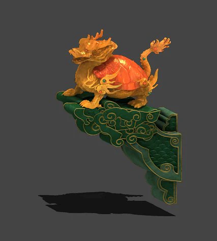 ancient chinese architecture - roof decorations 03 3D Model .c4d .max .obj .3ds .fbx .stl .blend 