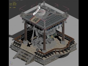 ancient chinese architecture - zhongting 04 Modèle 3D