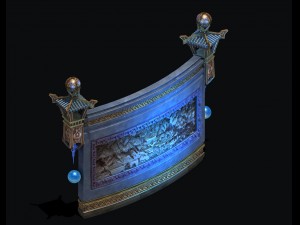 chinese ancient architecture - long wall Model 3D