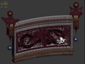 chinese ancient architecture - long wall Model 3D