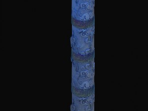 chinese ancient architecture - long column 3D Model