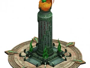 decoraci&oacute;n - pilares Modelo 3D