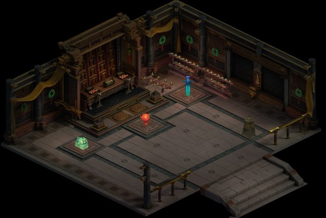 religion - han tai temple Modelo 3D .c4d .max .obj .3ds .fbx .stl .blend 