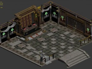 religion - han tai temple 3D Model