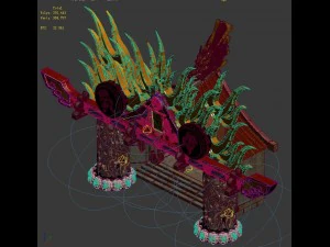 religion - fire cloud door 3D Model