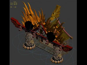 religion - fire cloud door 3D Model