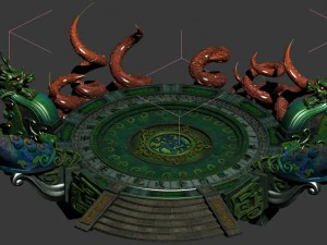 religion - altar platform 3D Model