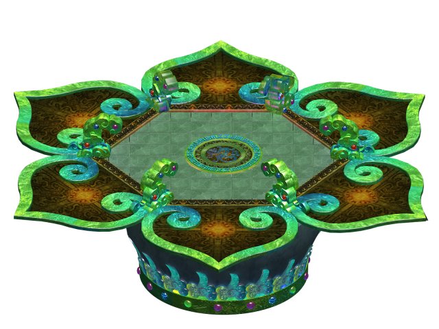 religion - altar platform 02 3D Модель .c4d .max .obj .3ds .fbx .stl .blend 