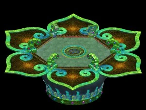 religion - altar platform 02 3D Model