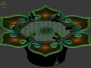 religion - altar platform 02 3D Model