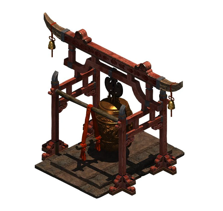 religion - bell 01 3D Model .c4d .max .obj .3ds .fbx .stl .blend 