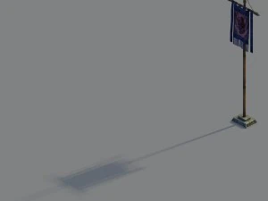 &ccedil;ete bayrağı 3D Model