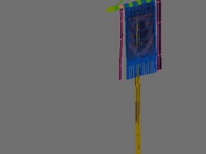 gang - flag Model 3D