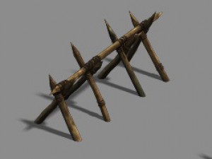 barracks - barn - cage - rack 3D Model