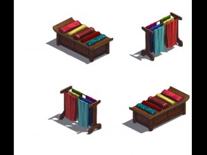 fabric display stand 3D-Modell