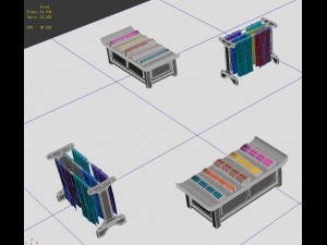fabric display stand 3D 模型