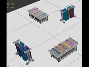 fabric display stand 3D Model