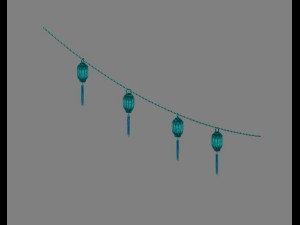 city - lanterns 1 3D मॉडल
