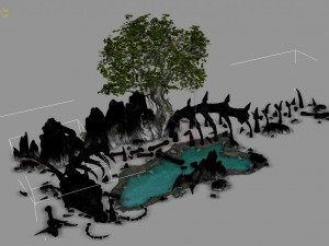 large animal bones - torso 3D 모델