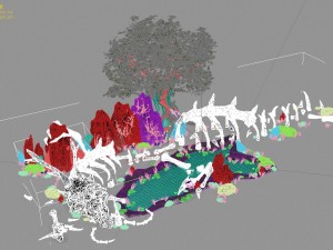 large animal bones - torso 3D 모델