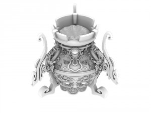 taoist - alchemy stove 3D Model