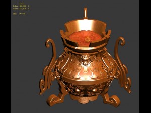 taoist - alchemy stove 3D Model