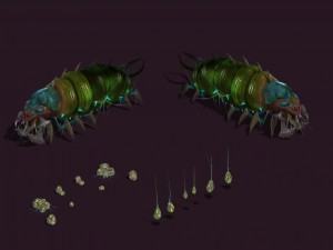 underground city - poisonous insects 3D Model