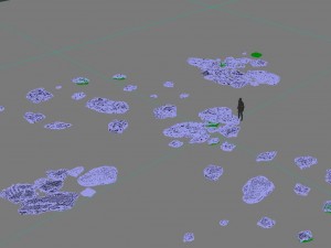 winter snow - ice cubes 3D Model