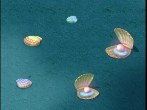 submarine cartoon world - shells 3D Model
