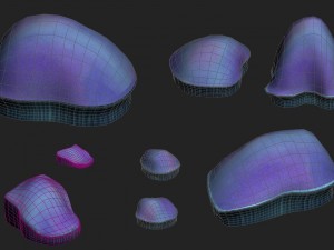 submarine cartoon world - cellular coral 3D Model