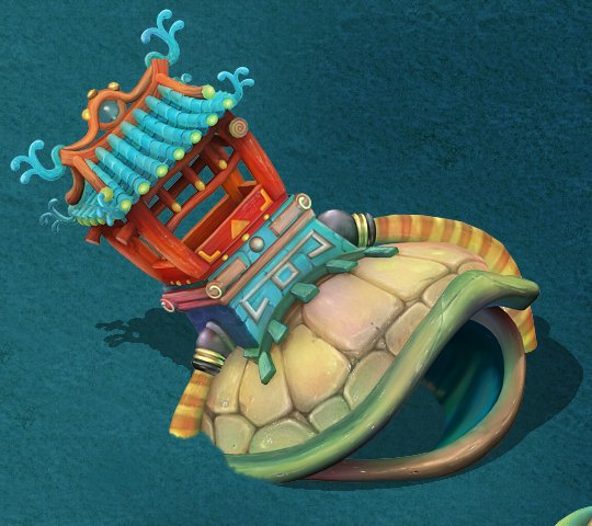 submarine cartoon world - heavy turtles Model 3D .c4d .max .obj .3ds .fbx .stl .blend 