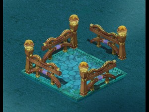 submarine cartoon world - square railing 3D मॉडल
