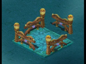 denizaltı karikat&uuml;r d&uuml;nyası - kare korkuluk 3D Model