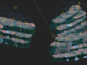 submarine cartoon world - seabed ladder 02 3D Modell