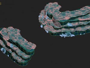 submarine cartoon world - seabed ladder 03 3D Model