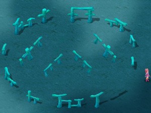 submarine cartoon world - seabed ladder garden 3D-Modell