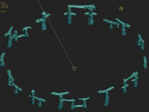 submarine cartoon world - seabed ladder garden 3D Model
