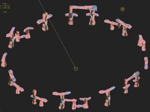 submarine cartoon world - seabed ladder garden 3D Model