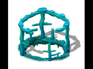 submarine cartoon world - subsea ladder garden spa Modèle 3D